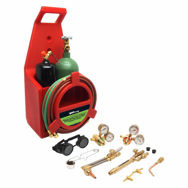 Forney Tote-A-Torch Kit with Oxygen and Acetylene Tanks for Cutting, Welding and Brazing 1753 - main